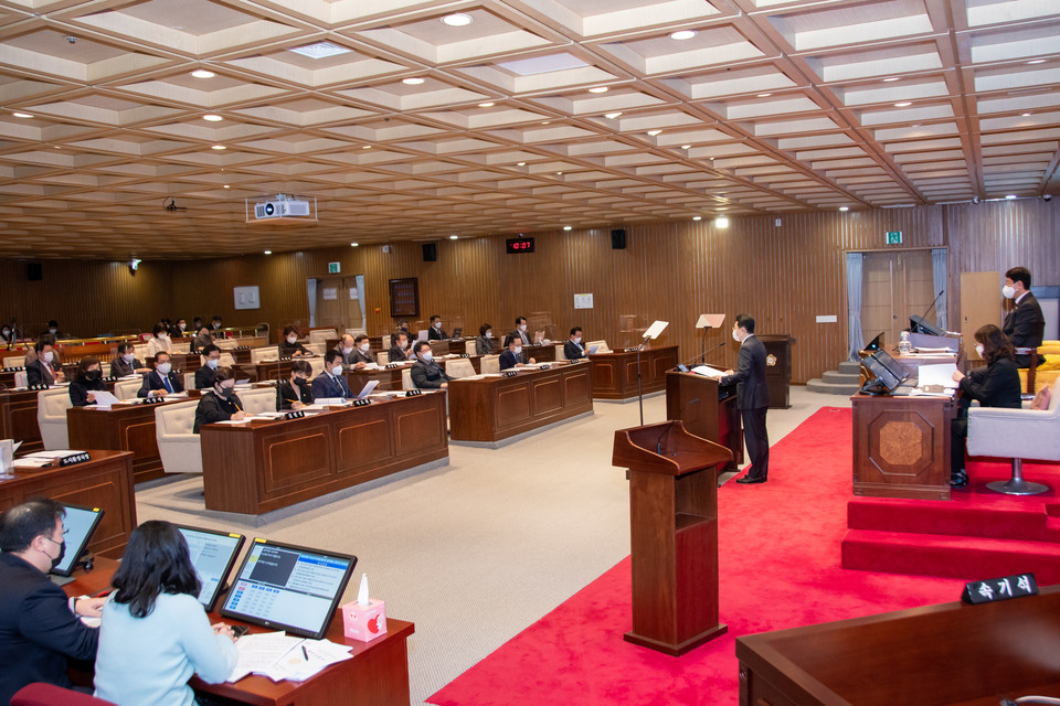 제299회 제2차 정례회 제3차 본회의 전경