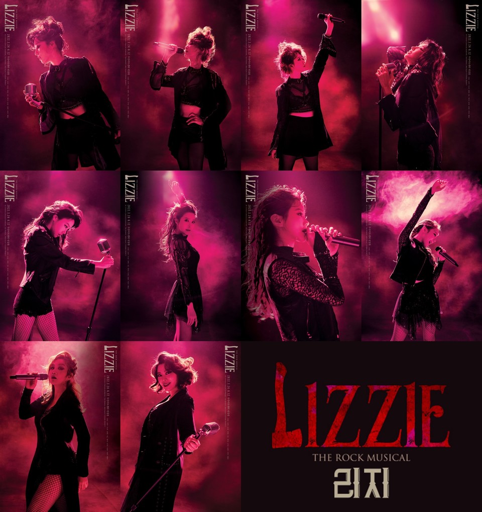 [사진. 뮤지컬 '리지' 컨셉 사진 | 제공. ㈜쇼노트]왼쪽부터_’리지’역 전성민, 유리아, 이소정/ ‘엠마’역 김려원, 여은‘앨리스’역 제이민, 김수연, 유연정/ ‘브리짓’역 이영미, 최현선