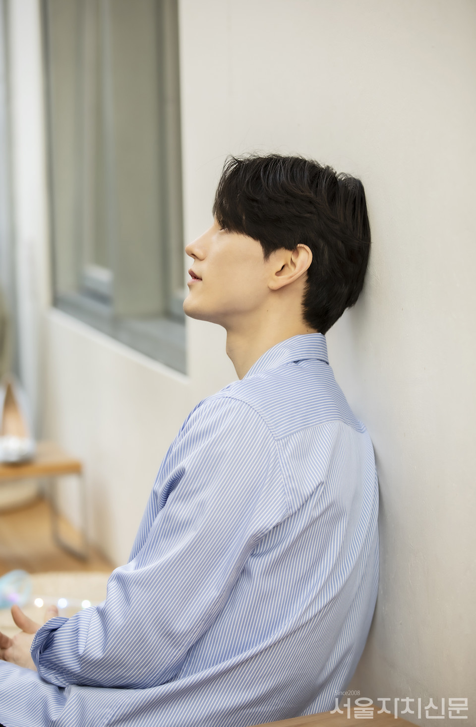 ▲ 배우 김서환이 서울자치신문과 인터뷰를 진행하고 있다. ㅣ사진 ⓒ 김수현 기자