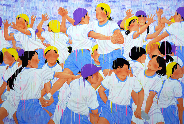 기마전_캔버스에 유채_193.9×130.3cm_2022