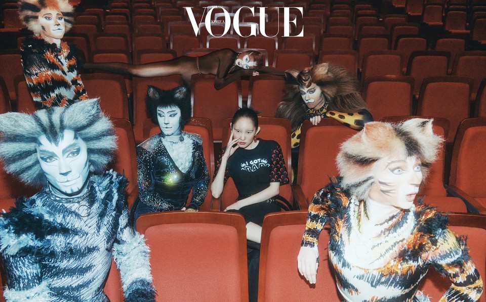 뮤지컬  '캣츠' 내한공연의 주역들이 패션 매거진 보그 코리아와 화보 촬영을 진행했다 (자료제공: 보그 코리아)