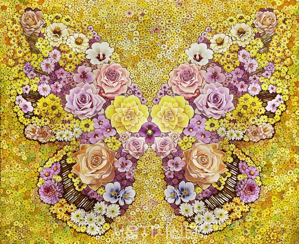 사진 화접(花蝶)2022- VI, 116.7X91cm, Acrylic color, 2022