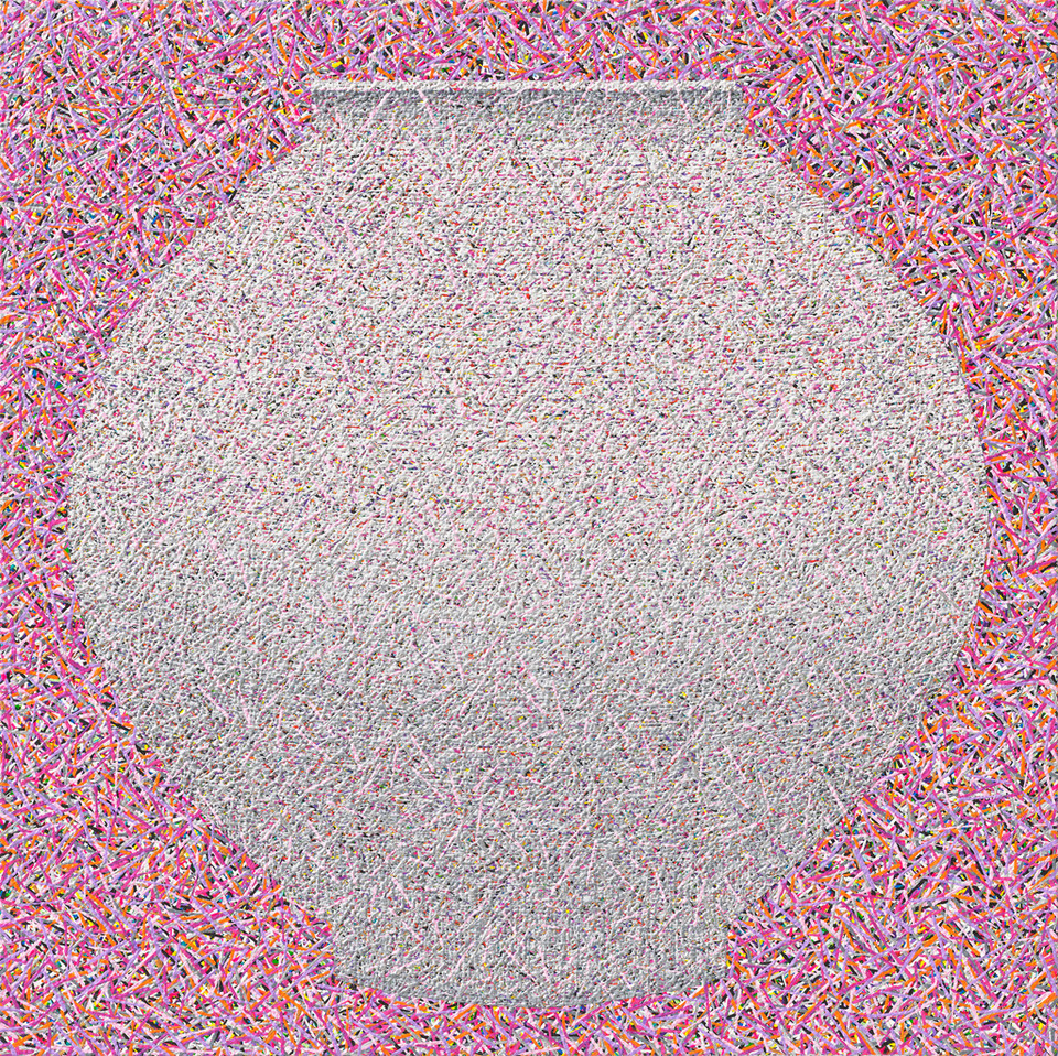 박해수 - Pray for... Acrylic on canvas 65cmx65cm 2022