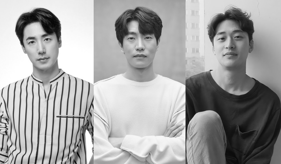 연극 '튜링머신' 배우 프로필 사진 (좌측부터 이승주, 고상호, 오동민 순) I 제공 = 크리에이티브테이블 석영