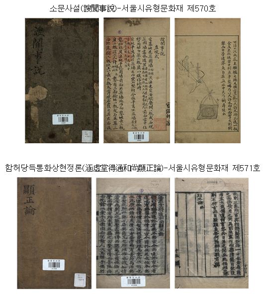 종로도서관 소장 문화재 목록 및 신규 문화재 지정 2권 사진