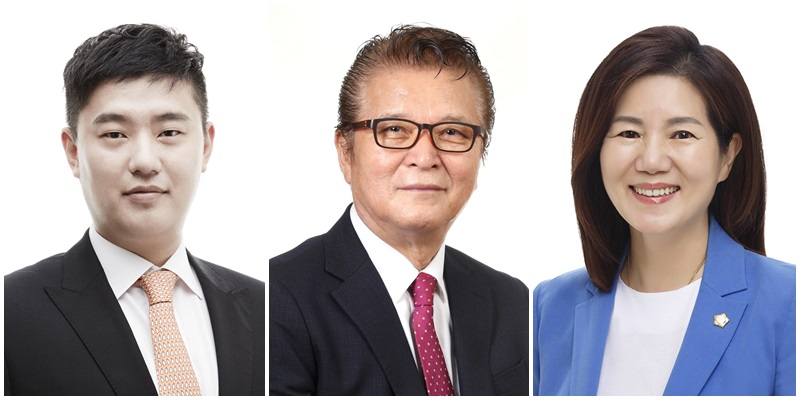 (좌측부터)유지웅 운영위원장, 오지환 행정복지위원장, 안종숙 재정건설위원장