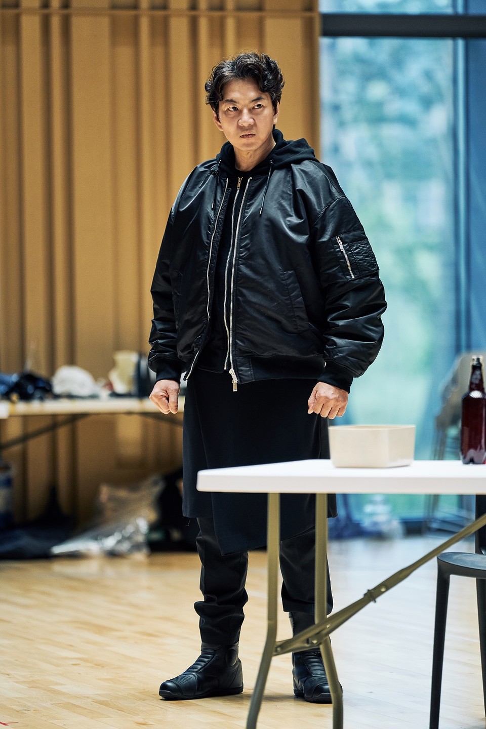 연극 ‘맥베스’ 연습실 사진 송일국 배우ㅣ제공 ㈜샘컴퍼니