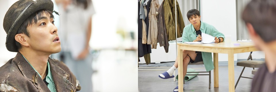 연극 ’고도를 기다리며’를 기다리며 연습 현장 사진 4 | 제공=㈜파크컴퍼니, ㈜엠피앤컴퍼니