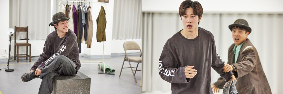 연극 ’고도를 기다리며’를 기다리며 연습 현장 사진 6 | 제공=㈜파크컴퍼니, ㈜엠피앤컴퍼니
