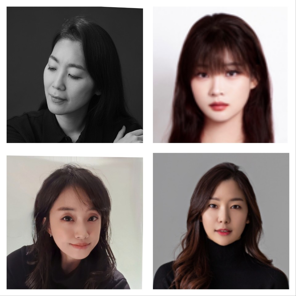 출연자 사진 상단 왼쪽 안수연, 오른쪽 현윤, 하단 왼쪽 정문미, 오른쪽 마소정