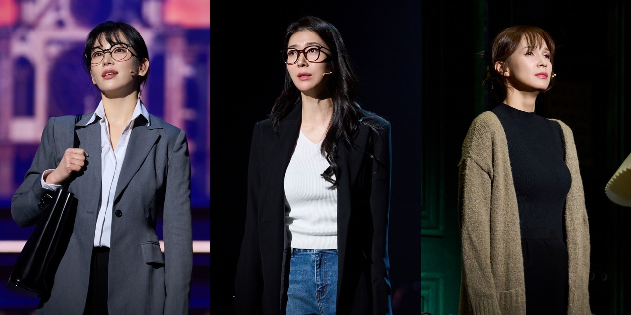 2024-2025 뮤지컬 '이프덴' 공연사진_(좌측부터)엘리자베스 역_정선아, 김지현, 린아 | 제공 ㈜쇼노트