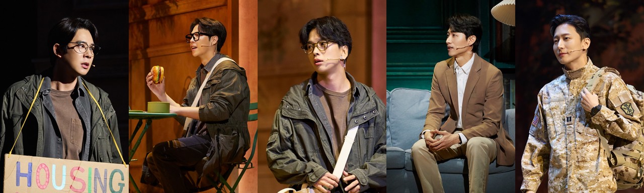 2024-2025 뮤지컬 '이프덴' 공연사진(좌측부터)루카스 역_송원근, 박정원, 최석진 / 조쉬 역_신성민, 진태화 | 제공 ㈜쇼노트