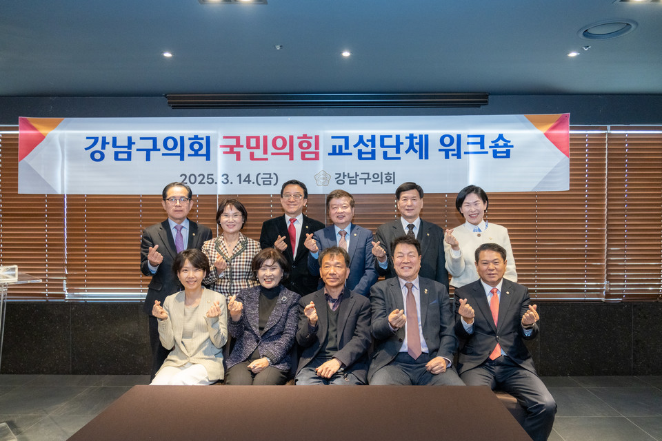 강남구의회 국민의힘 교섭단체 단체사진