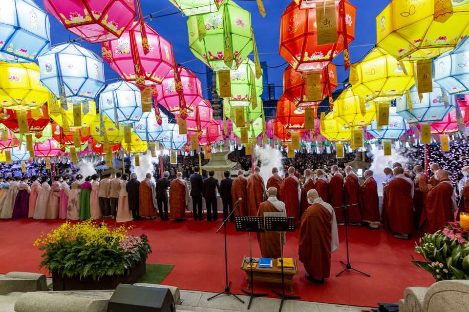 봉축 점등식.    사진제공=봉은사