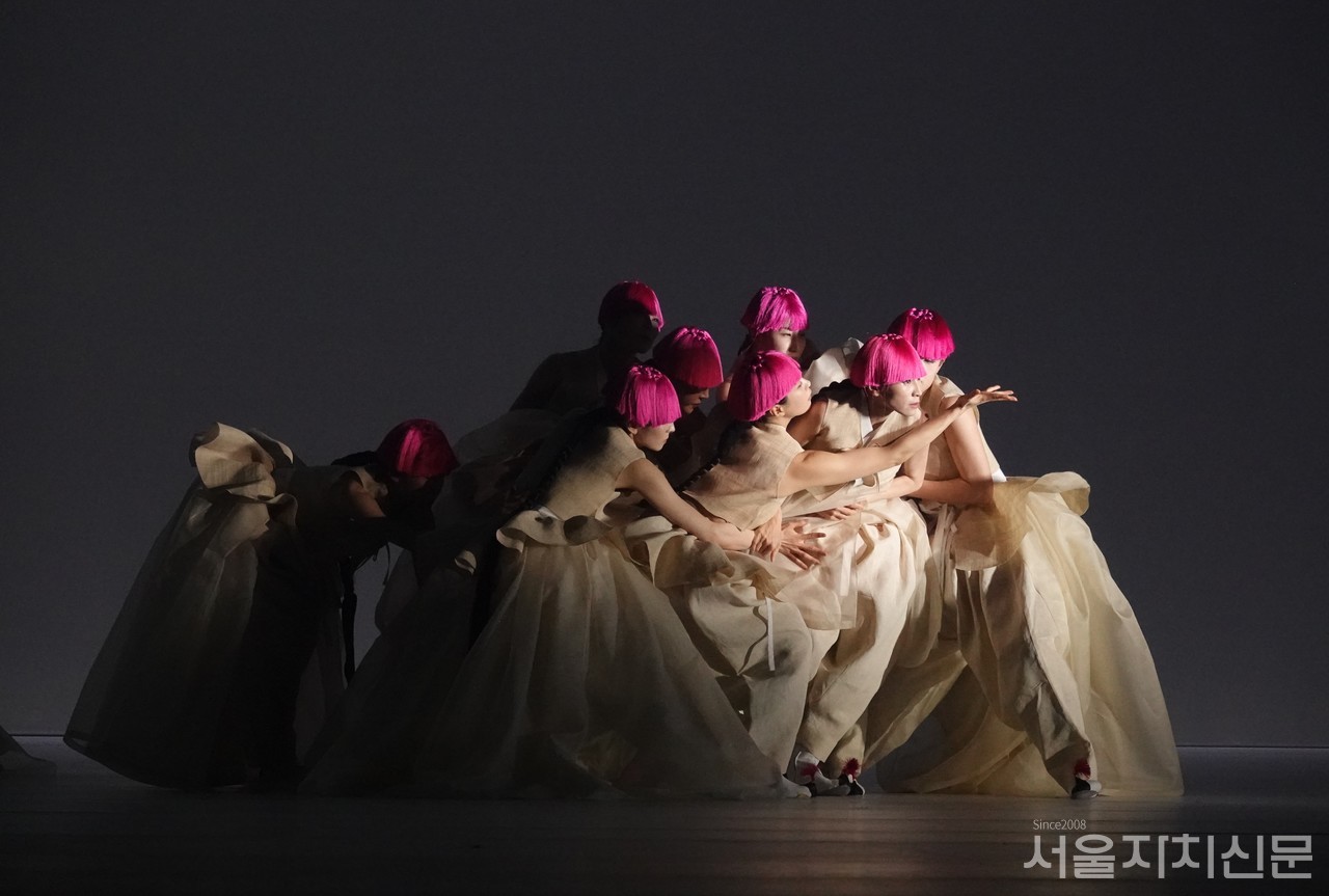 ▲ 국립무용단 신작 '미인' 최종 드레스리허설 장면 시연