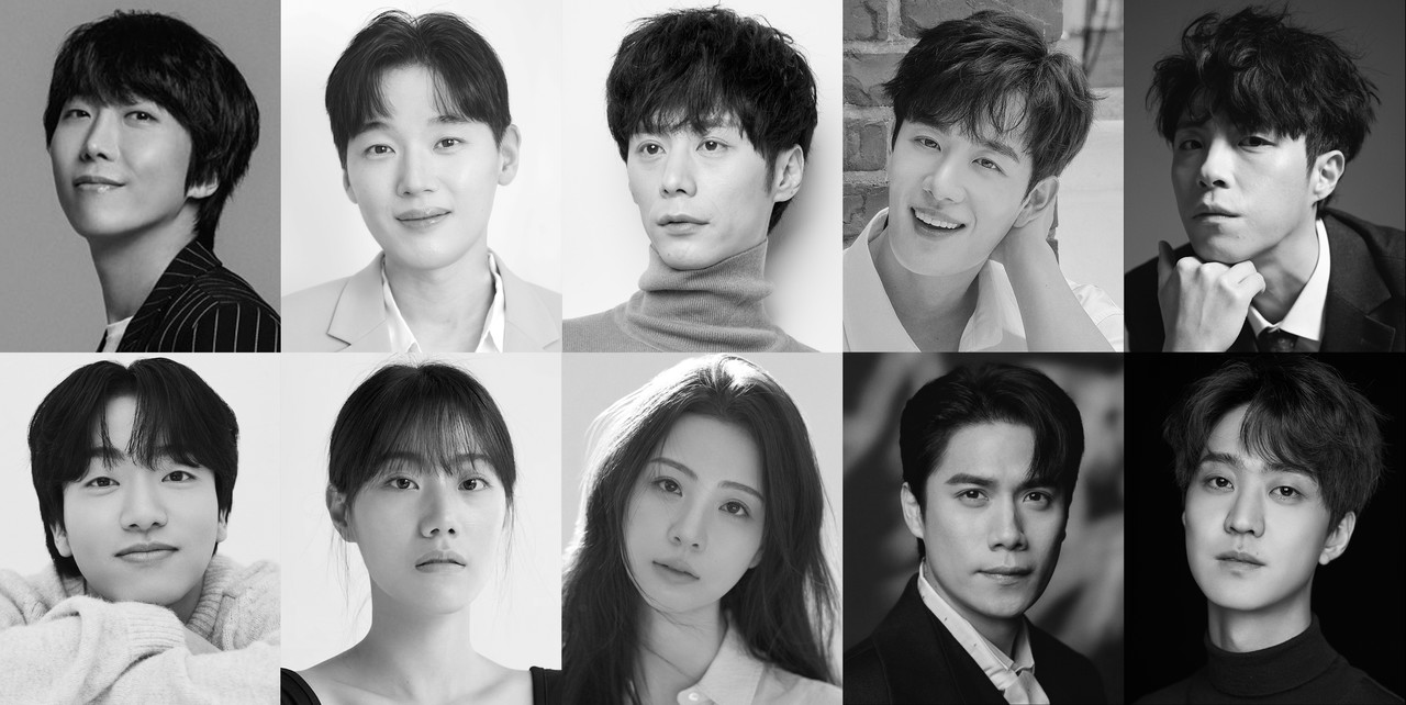 좌측부터 김재범, 김도빈, 주민진, 최호승, 박정원, 안지환, 이서현, 조은정, 안창용, 김세환