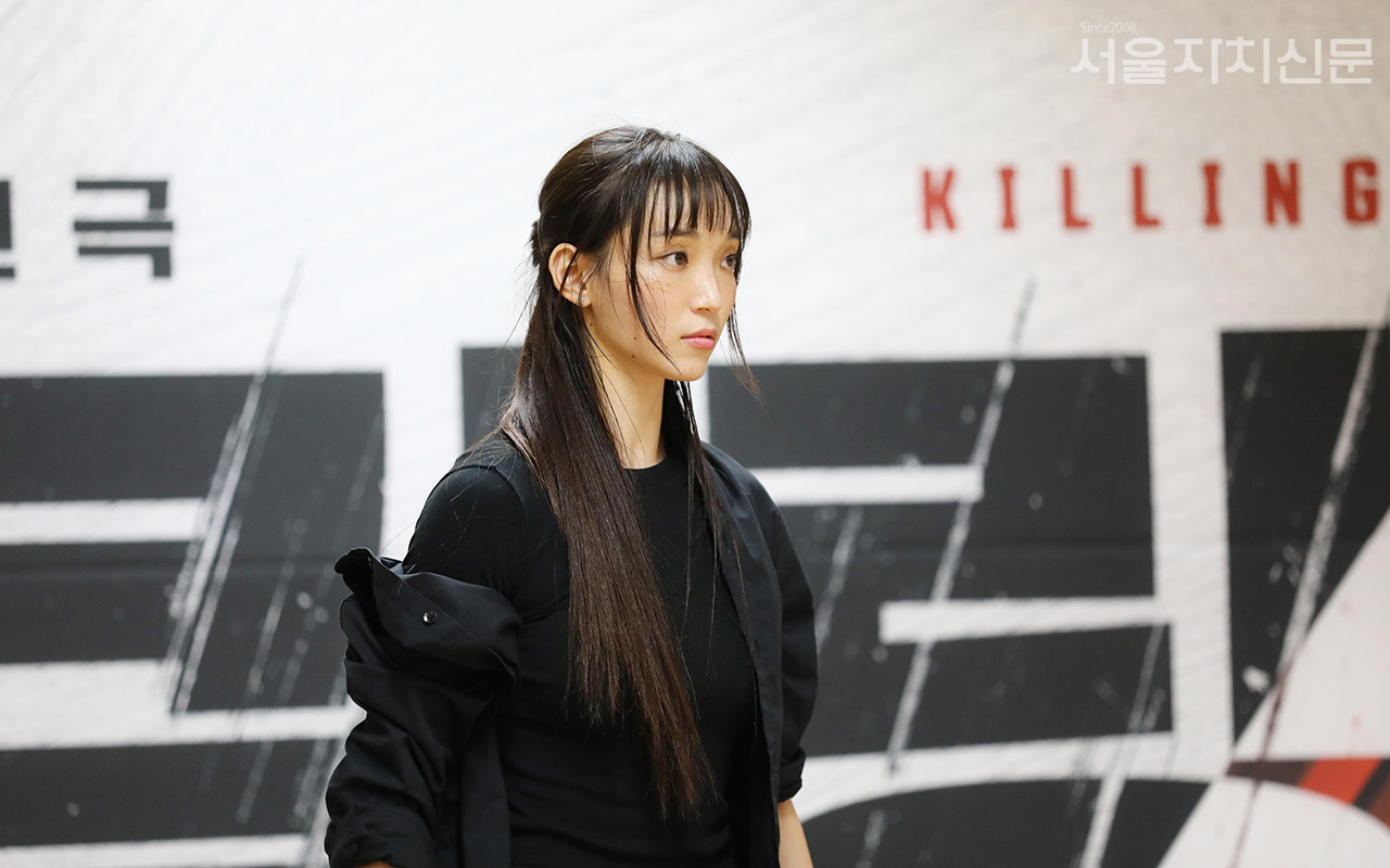 ▲ 장면을 시연 중인 코러스(손지미)