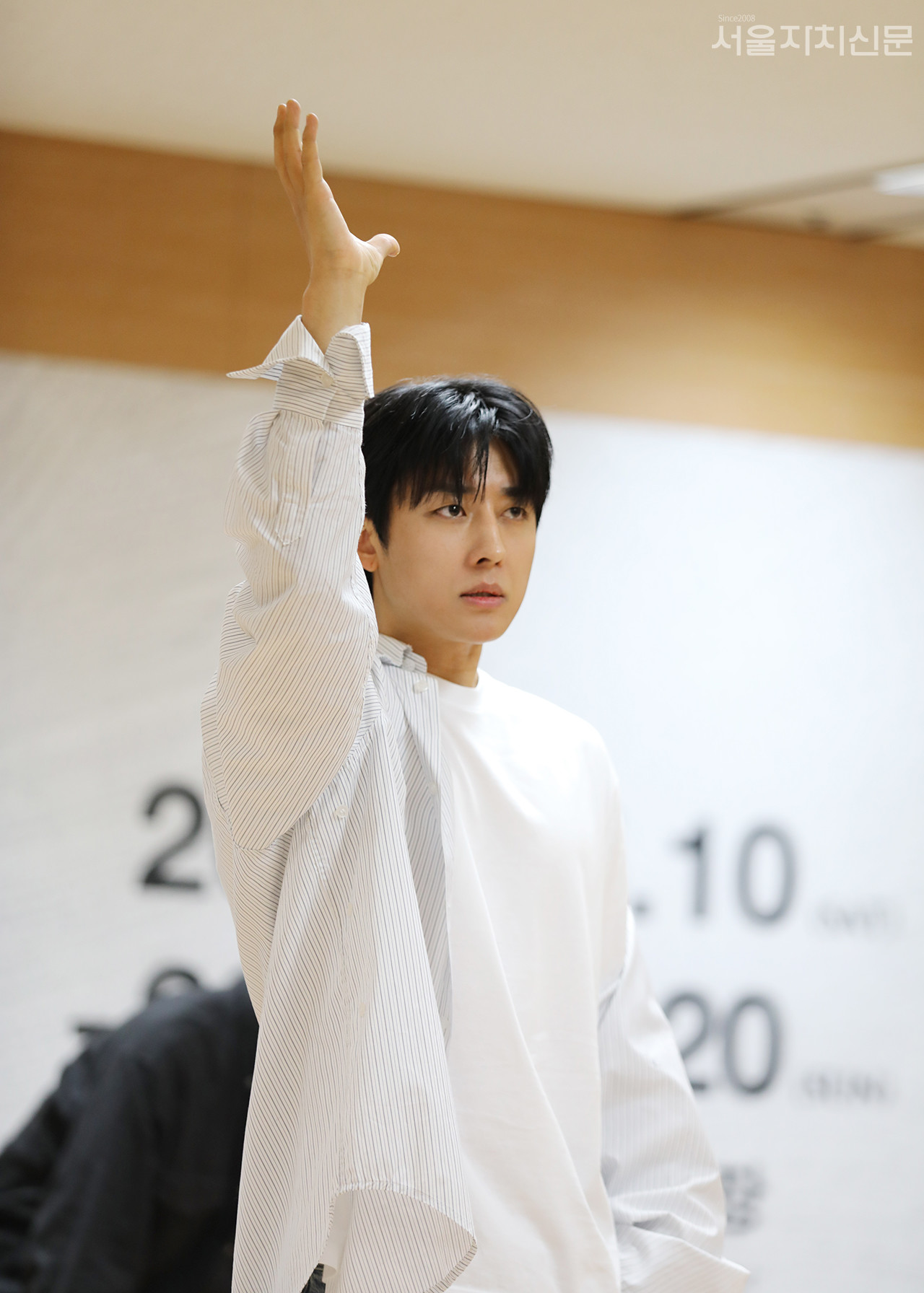 ▲ 장면을 시연 중인 배우 손호준