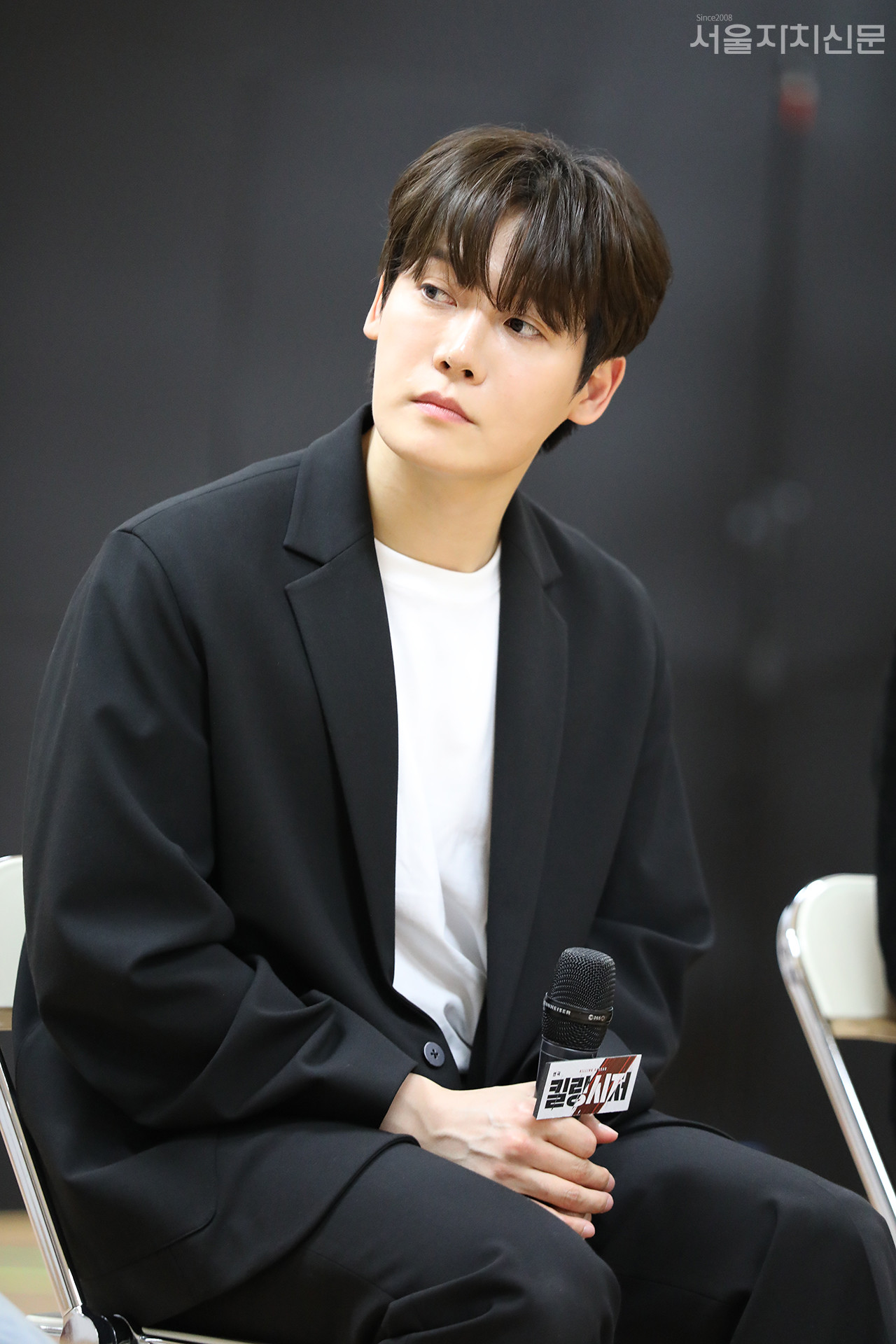 ▲질의응답을 진행 중인 배우 양지원