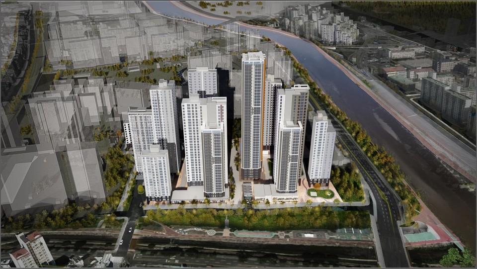 삼환도봉아파트 정비계획(안) 조감도