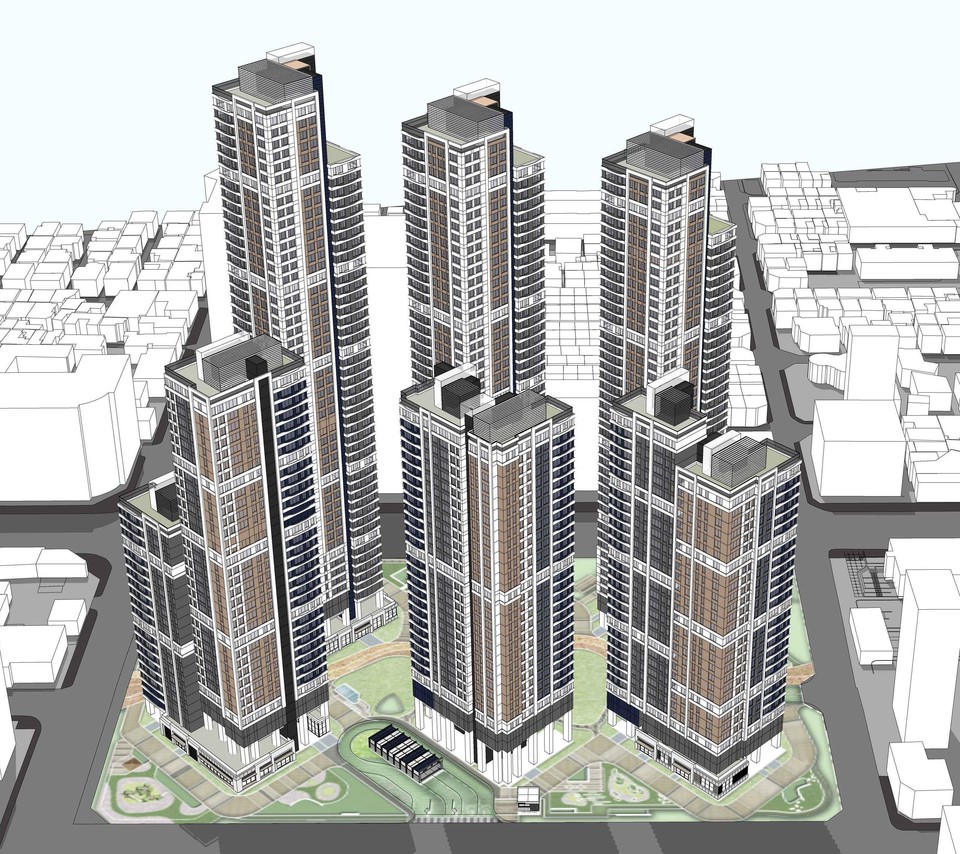양평동 신동아 아파트 재건축 조감도