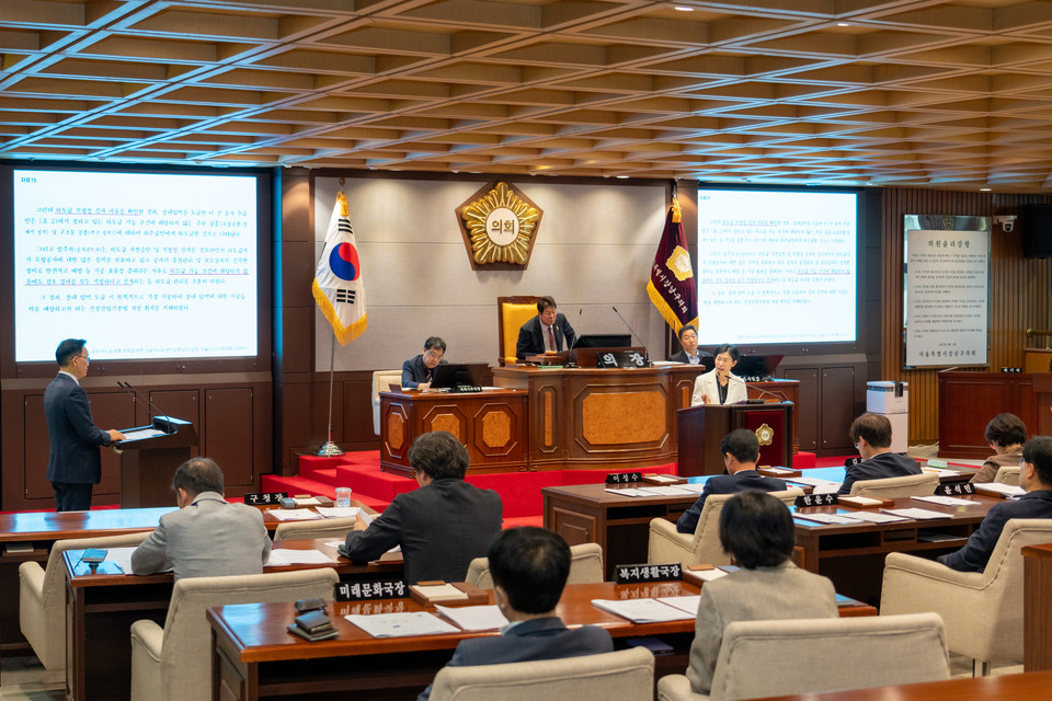 구정질문하는 손민기 의원