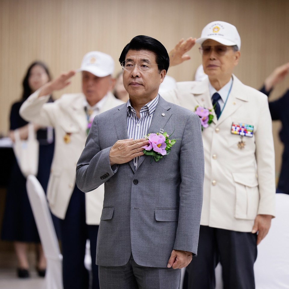 지난해 제74주년 6.25전쟁 기념식