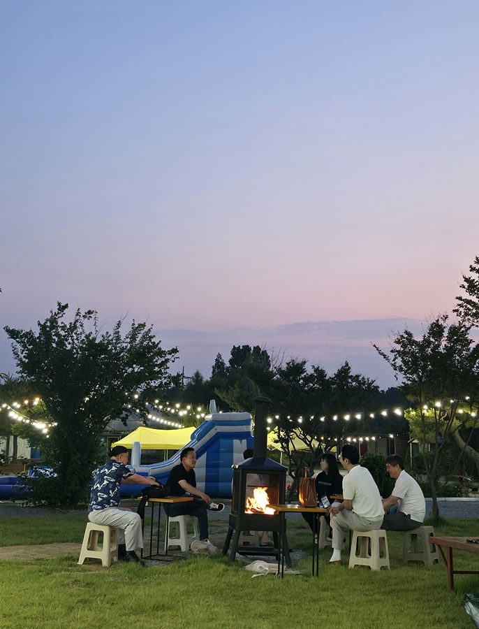 우리들의정원 치유농장 불멍 시간