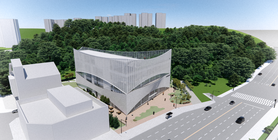 수서동 공공도서관 조감도