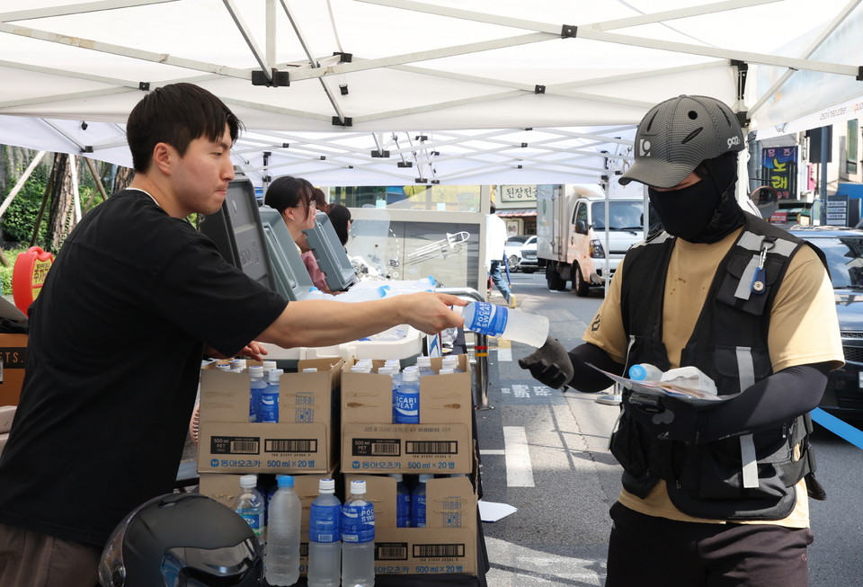 8월 6일 이동노동자 얼음생수 나눔 캠페인