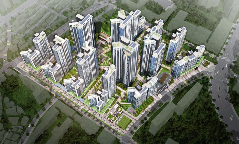 신길우성2차ㆍ우창 아파트 재건축 조감도