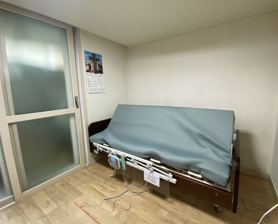 전자동자세변환침대 설치 후