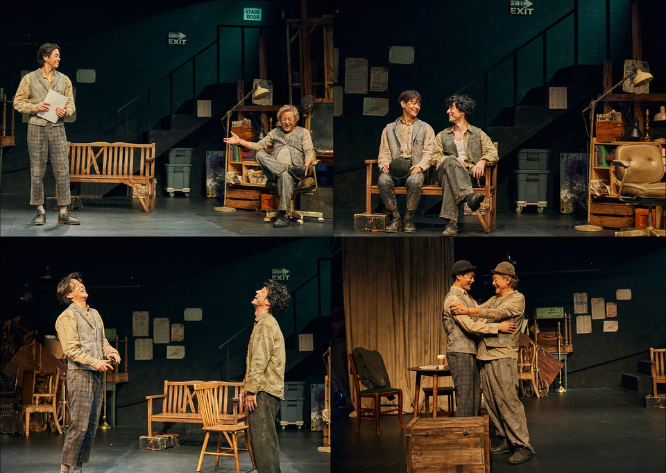 [▲ 연극 '고도를 기다리며를 기다리며' 공연사진. 사진: 양해성]