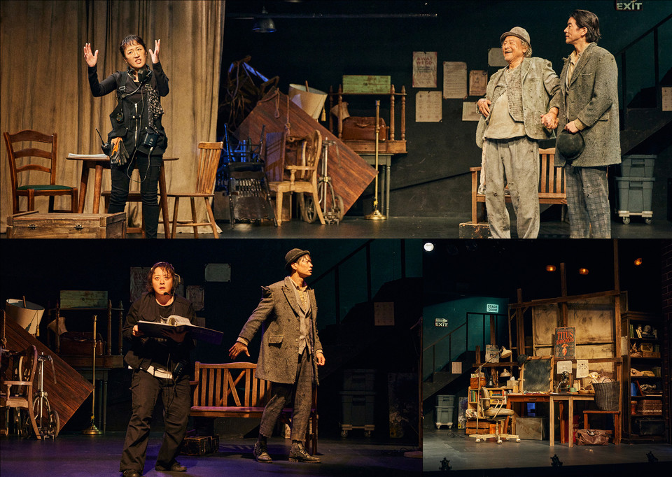 [▲ 연극 '고도를 기다리며를 기다리며' 공연사진. 사진: 양해성]