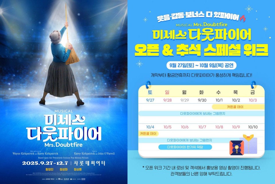 뮤지컬 '미세스 다웃파이어' 사진｜제공 ㈜샘컴퍼니, ㈜스튜디오선데이