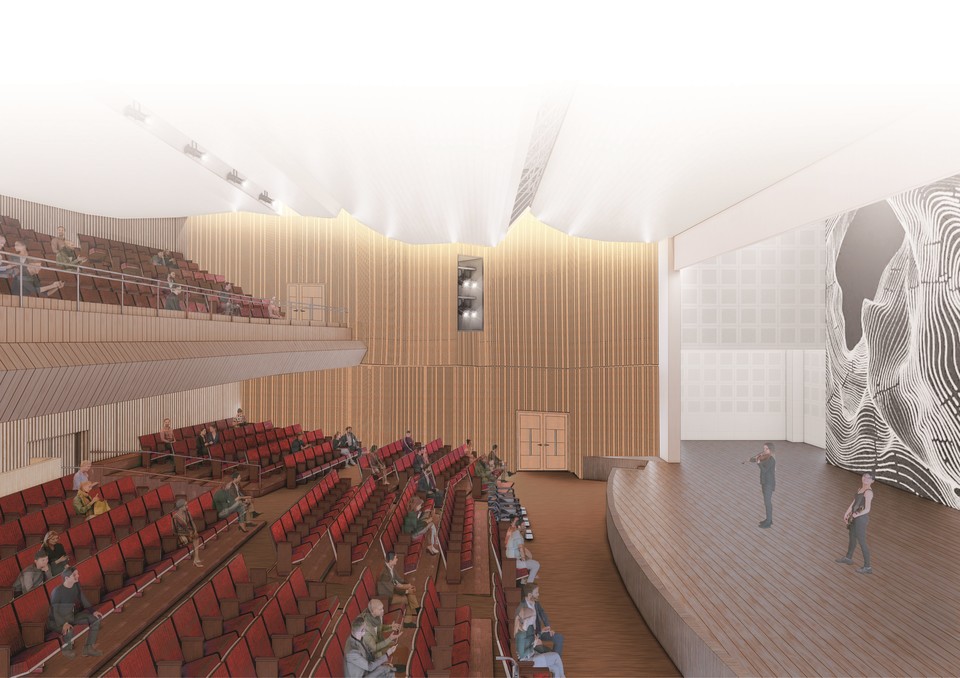 송파문화예술회관 공연장 내부투시도