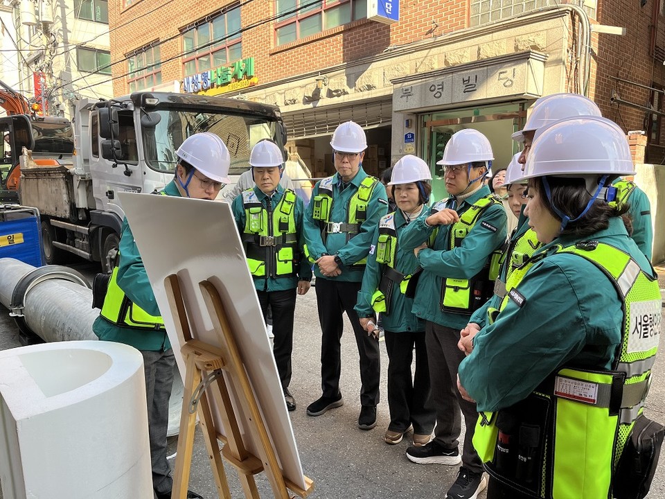 도시안전건설위원회 노후 하수관로 정비 현장 실태점검